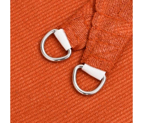 Toldo de vela rectangular HDPE naranja 160 g/m² 5x8 m