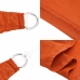 Toldo de vela rectangular HDPE naranja 160 g/m² 5x8 m