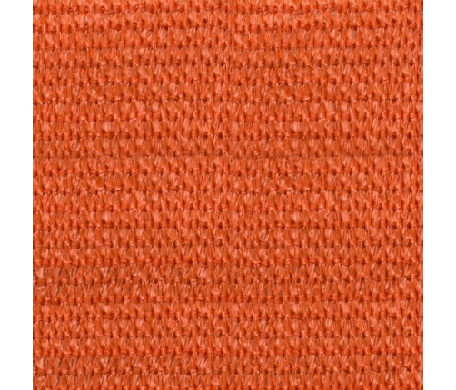 Toldo de vela rectangular HDPE naranja 160 g/m² 5x8 m