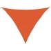 Toldo de vela triangular HDPE naranja 160 g/m² 2,5x2,5x3,5 m