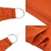 Toldo de vela triangular HDPE naranja 160 g/m² 2,5x2,5x3,5 m