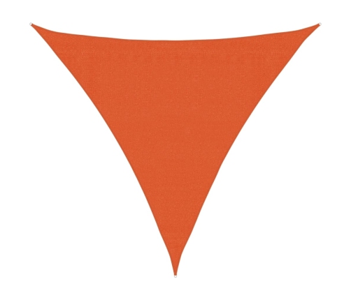 Toldo de vela naranja HDPE 160 g/m² 3x3x3 m