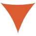 Toldo de vela HDPE naranja 160 g/m² 4x4x4 m