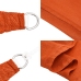 Toldo de vela HDPE naranja 160 g/m² 4x4x4 m