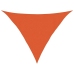 Toldo de vela HDPE naranja 160 g/m² 4x4x5,8 m