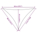 Toldo de vela HDPE naranja 160 g/m² 4x4x5,8 m