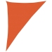 Toldo de vela triangular HDPE naranja 160 g/m² 4x5x6,8 m