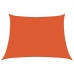 Toldo de vela trapecio HDPE naranja 160 g/m² 4/5x3 m