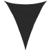 Toldo de vela triangular HDPE negro 160 g/m² 5x7x7 m