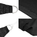 Toldo de vela triangular HDPE negro 160 g/m² 5x7x7 m