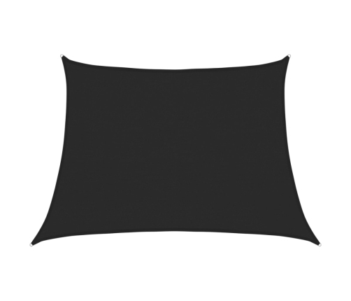 Toldo de vela HDPE negro 160 g/m² 4/5x3 m