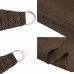 Toldo de vela trapecio HDPE marrón 160 g/m² 4/5x4 m
