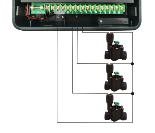 Controlador de riego de agua para jardín