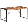 Mesa de comedor madera maciza con acabado sheesham 160x80x75 cm