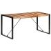 Mesa de comedor madera maciza con acabado sheesham 160x80x75 cm