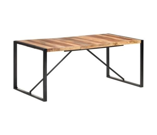 vidaXL Mesa de comedor madera maciza con acabado sheesham 180x90x75 cm