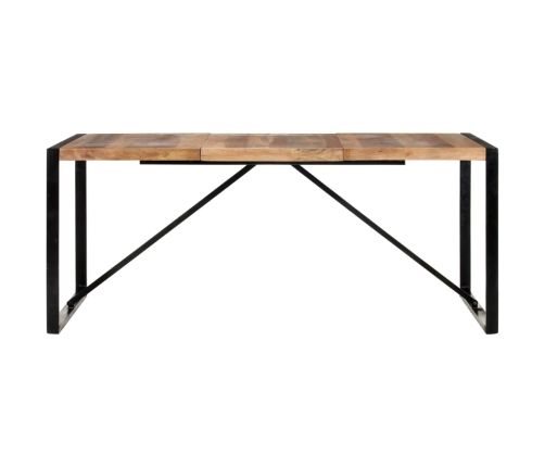 Mesa de comedor madera maciza con acabado sheesham 180x90x75 cm