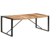 Mesa de comedor madera maciza con acabado sheesham 200x100x75cm