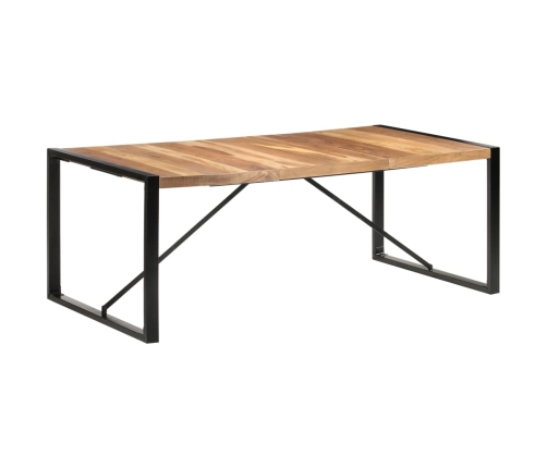 Mesa de comedor madera maciza con acabado sheesham 200x100x75cm