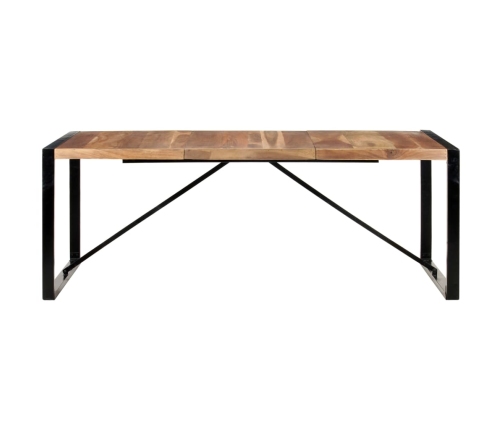 Mesa de comedor madera maciza con acabado sheesham 200x100x75cm