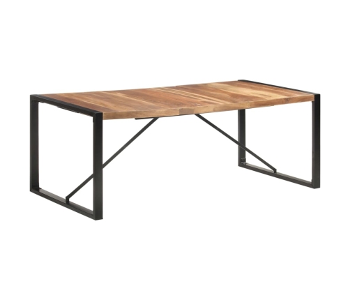 Mesa de comedor madera maciza con acabado sheesham 200x100x75cm