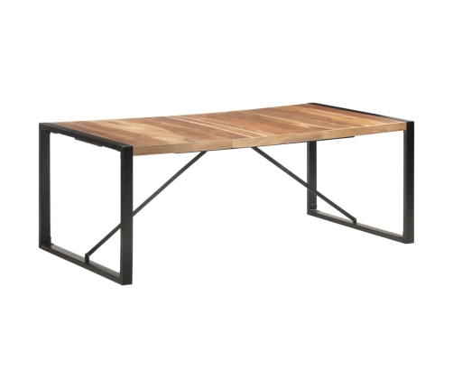 Mesa de comedor madera maciza con acabado sheesham 200x100x75cm