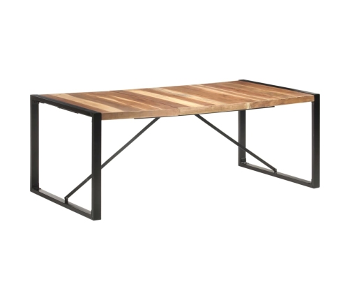 Mesa de comedor madera maciza con acabado sheesham 200x100x75cm