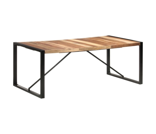 Mesa de comedor madera maciza con acabado sheesham 200x100x75cm