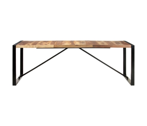 Mesa de comedor madera maciza y acabado sheesham 220x100x75 cm