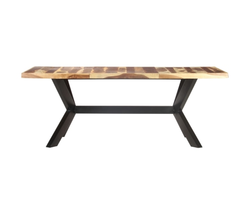 vidaXL Mesa de comedor madera maciza con acabado miel 200x100x75 cm