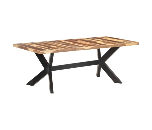 vidaXL Mesa de comedor madera maciza con acabado miel 200x100x75 cm