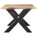 vidaXL Mesa de comedor madera maciza con acabado miel 200x100x75 cm