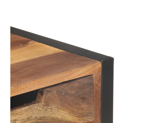 Aparador de madera maciza 110x35x75 cm