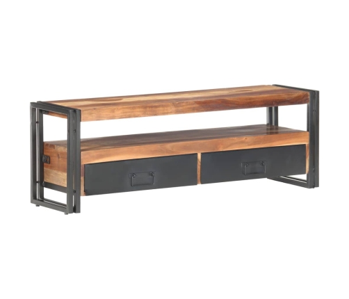 Mueble para TV madera maciza acabado de sheesham 120x30x40 cm