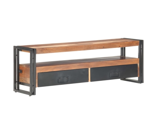 Mueble para TV madera maciza acabado de sheesham 120x30x40 cm