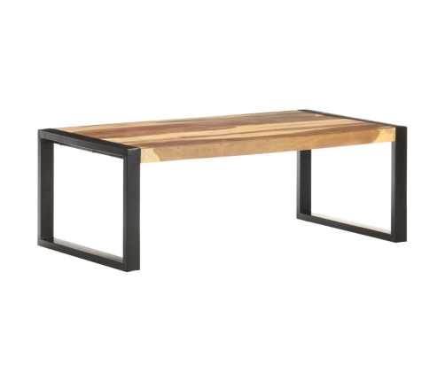 Mesa de centro de madera maciza 110x60x40 cm