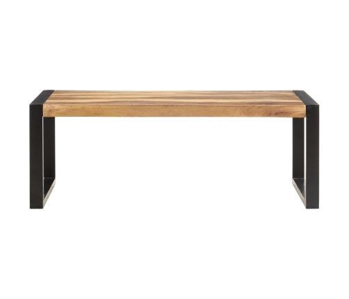 Mesa de centro de madera maciza 110x60x40 cm