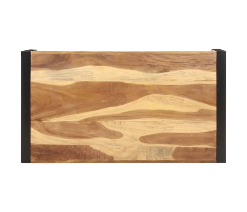 Mesa de centro de madera maciza 110x60x40 cm