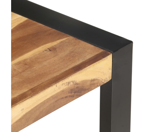 Mesa de centro de madera maciza 110x60x40 cm