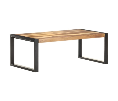 Mesa de centro de madera maciza 110x60x40 cm