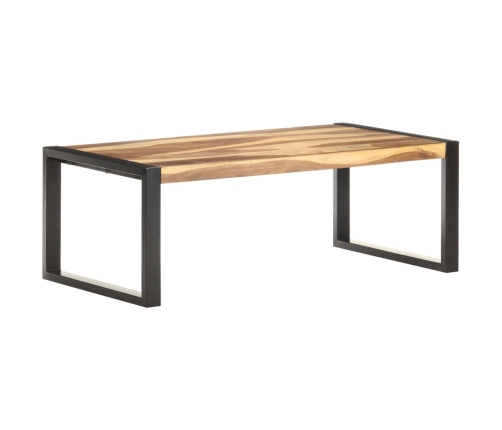 Mesa de centro de madera maciza 110x60x40 cm