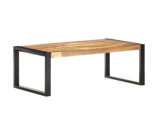 Mesa de centro de madera maciza 110x60x40 cm