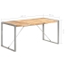 Mesa de comedor madera maciza de mango rugosa 160x80x75 cm