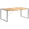 Mesa de comedor madera maciza de mango rugosa 180x90x75 cm