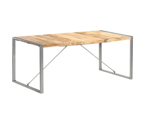 Mesa de comedor madera maciza de mango rugosa 180x90x75 cm