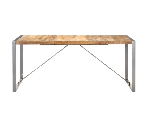 Mesa de comedor madera maciza de mango rugosa 180x90x75 cm