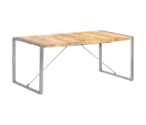 Mesa de comedor madera maciza de mango rugosa 180x90x75 cm