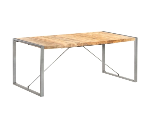 Mesa de comedor madera maciza de mango rugosa 180x90x75 cm