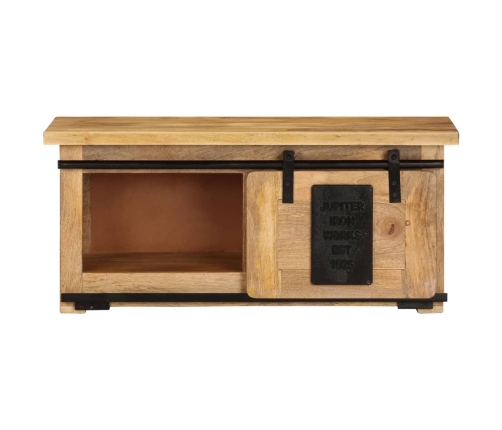 Mueble para TV madera maciza de mango 90x35x40 cm