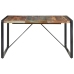 Mesa de comedor de madera maciza reciclada 140x140x75 cm